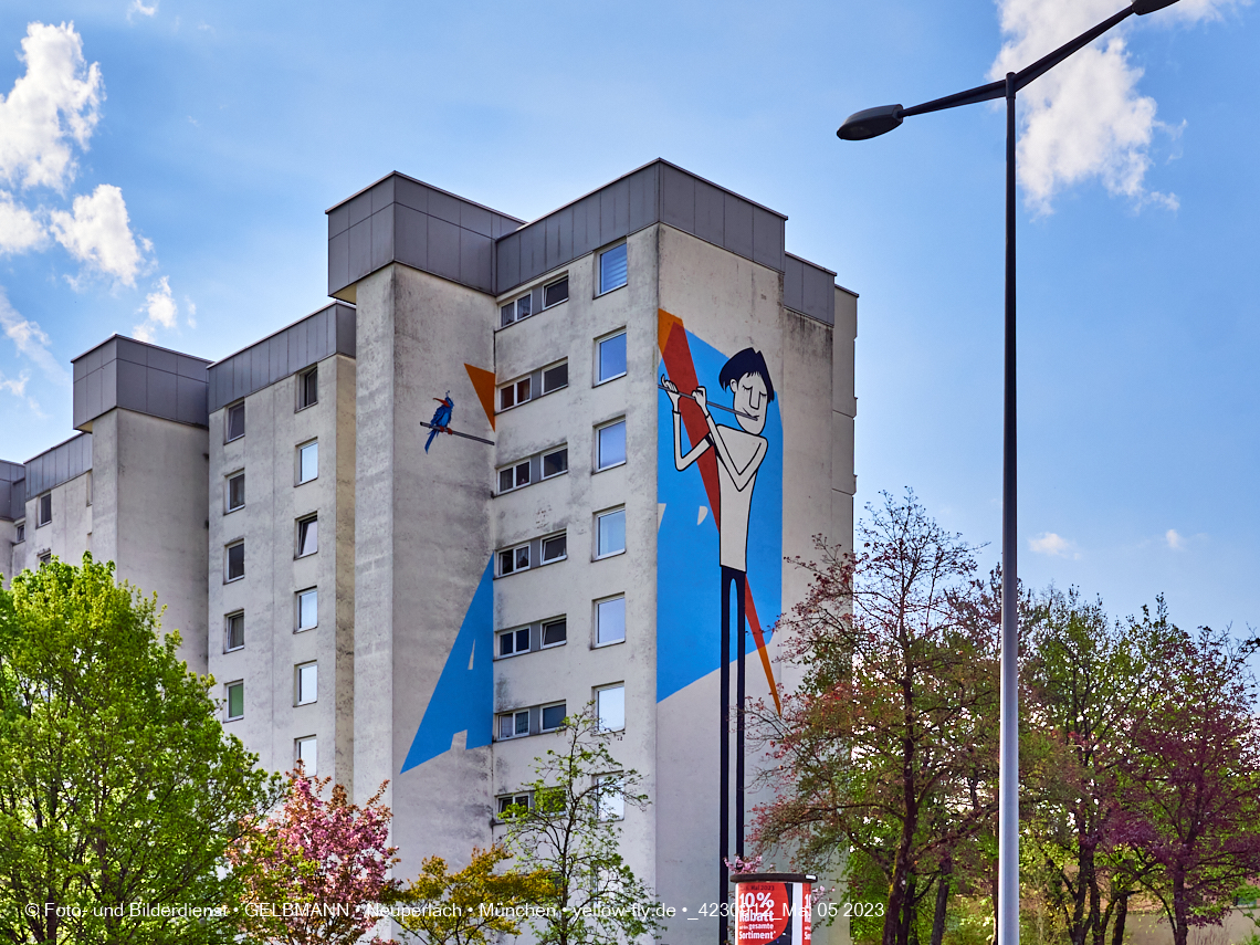 05.05.2023 - Graffiti am Karl-Marx-Ring 75 in Neuperlach